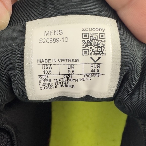 Saucony Endorphin Shift 2 Men's Running Shoes Size 10.5 Black White Red - Picture 8 of 9